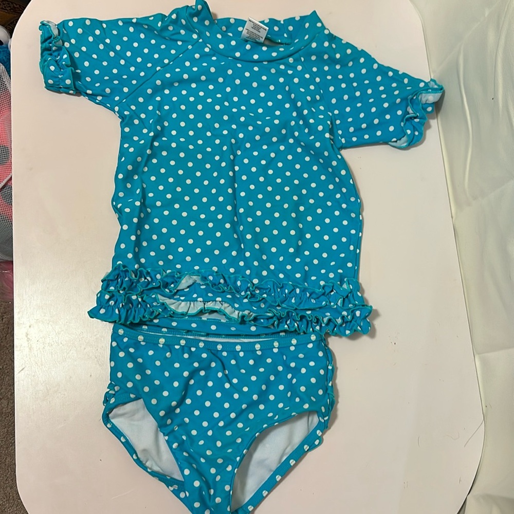 Ruffle Butts two piece 4t swim suit